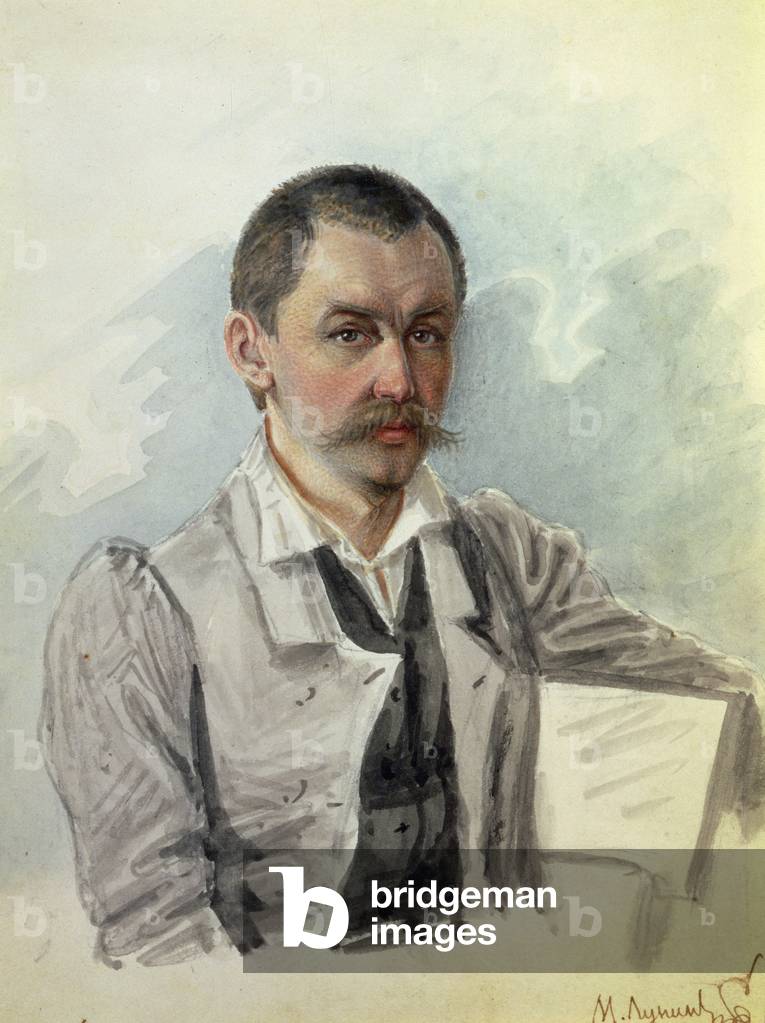 Image de Dessin représentant Portrait de M. Lunin (1787-1845) Peter Prison, 1836 par Nikolai Alexandrovich Bes