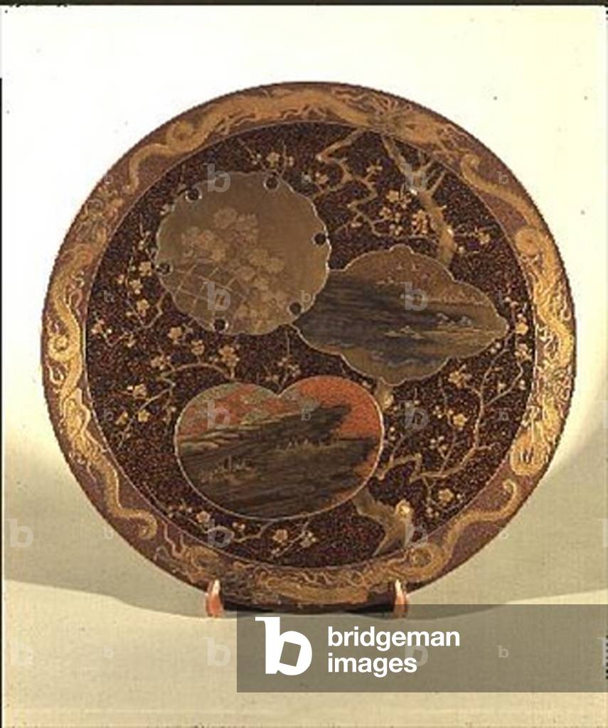 Dish, c.1830 (lacquer)