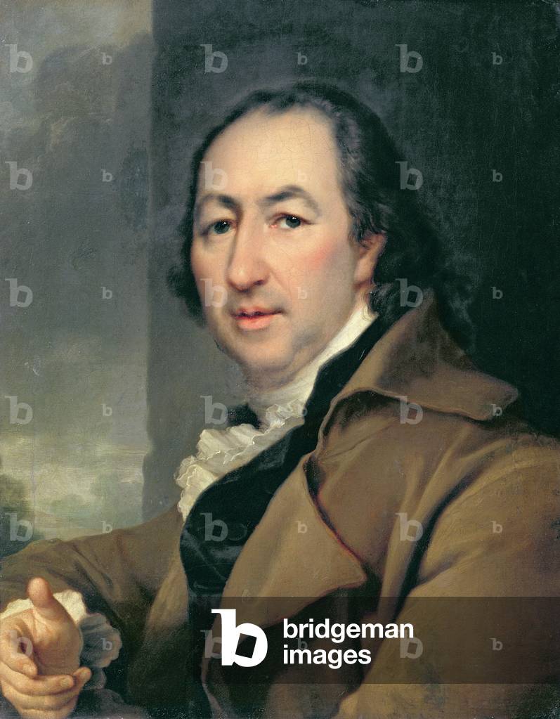 Portrait of the Russian author Nikolai Ivanovich Novikov, 1797 (1744-1818)