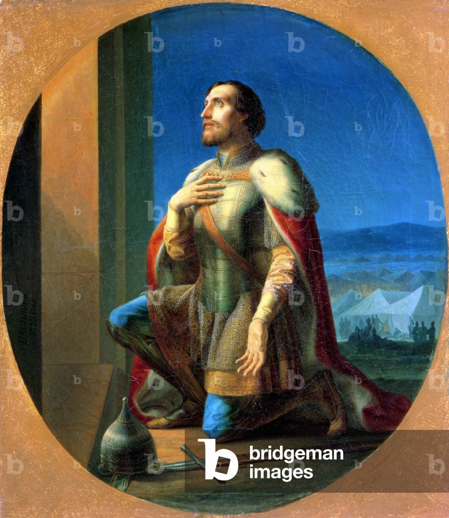 Alexander Nevsky (1220/1-65) Prince of Novgorod, Grand Duke of Vladimir, 1855 (oil on canvas)