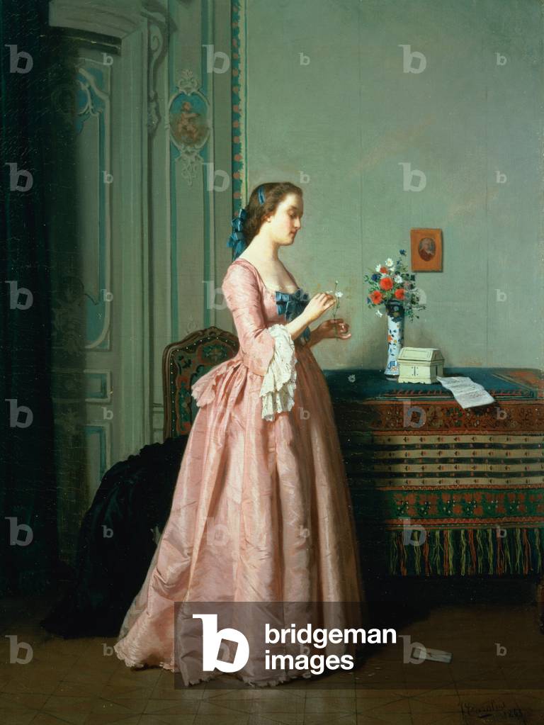 "La lettera d'amore", C19th Secolo di Jean Carolus