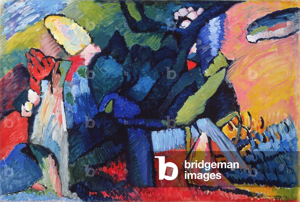 Immagine di Dipinto "Improvvisazione 4", 1909 di Wassily Kandinsky