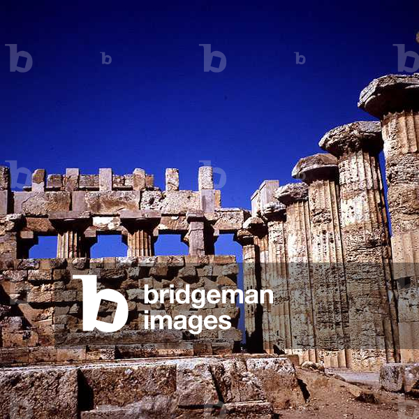 View of Temple 'E', Selinus, Greek, c.490-480 BC (photo)