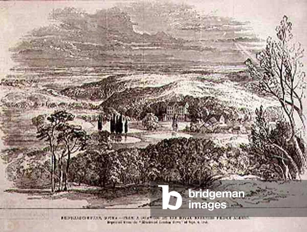 Reinhardtsbrunn, Gotha, from a Drawing by His Royal Highness Prince Albert, from 'The Illustrated London News', 19th June 1886 (engraving)