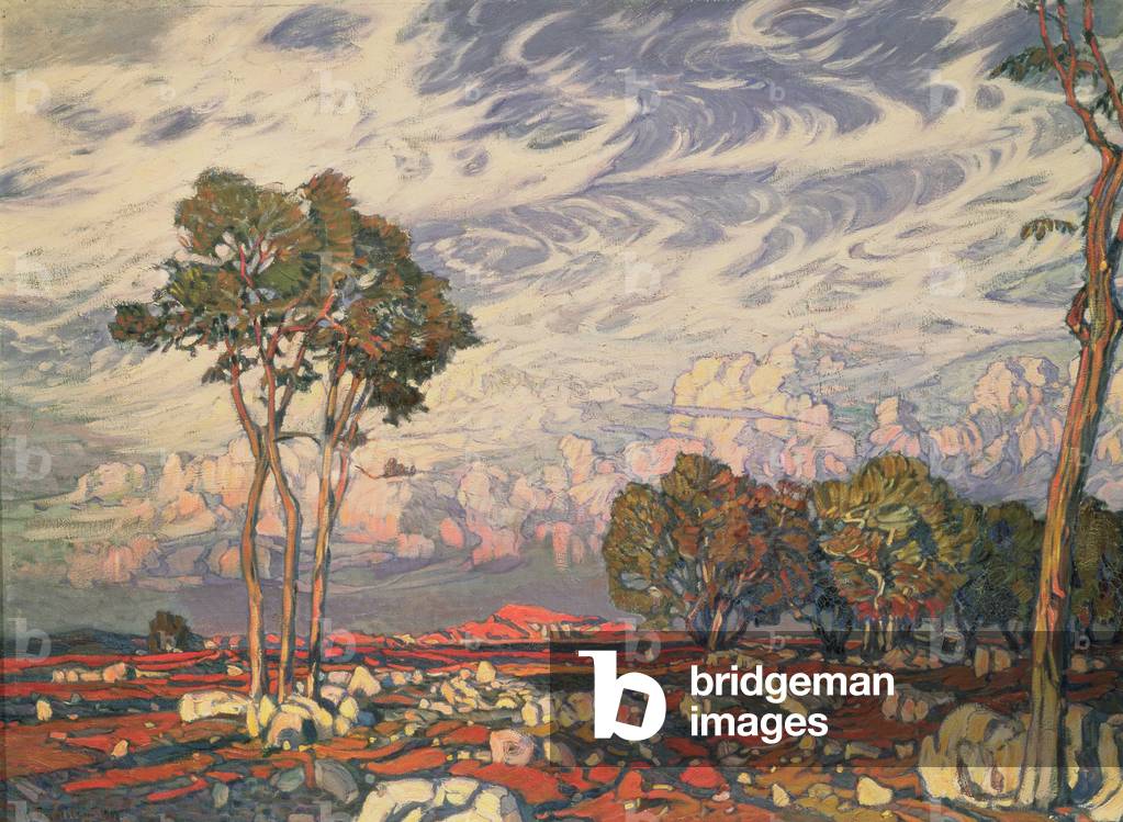 Image of Painting depicting Last Rays, 1903 by Konstantin Fedorovich Bogaevsky