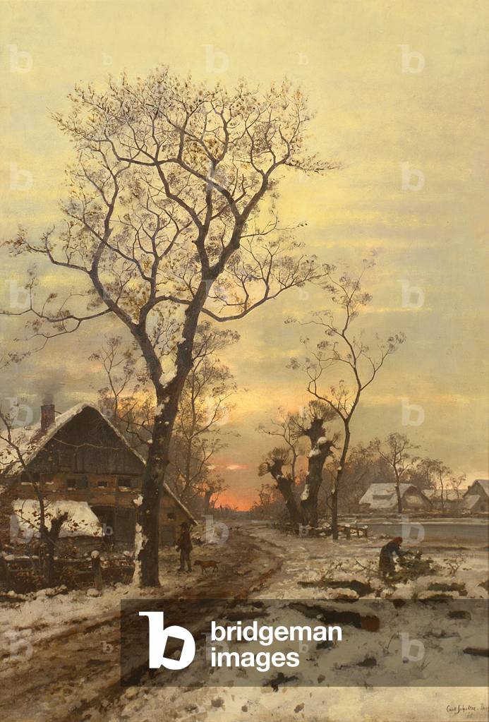 Returning home on a winter night