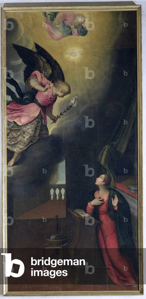 The Annunciation (oil on panel)