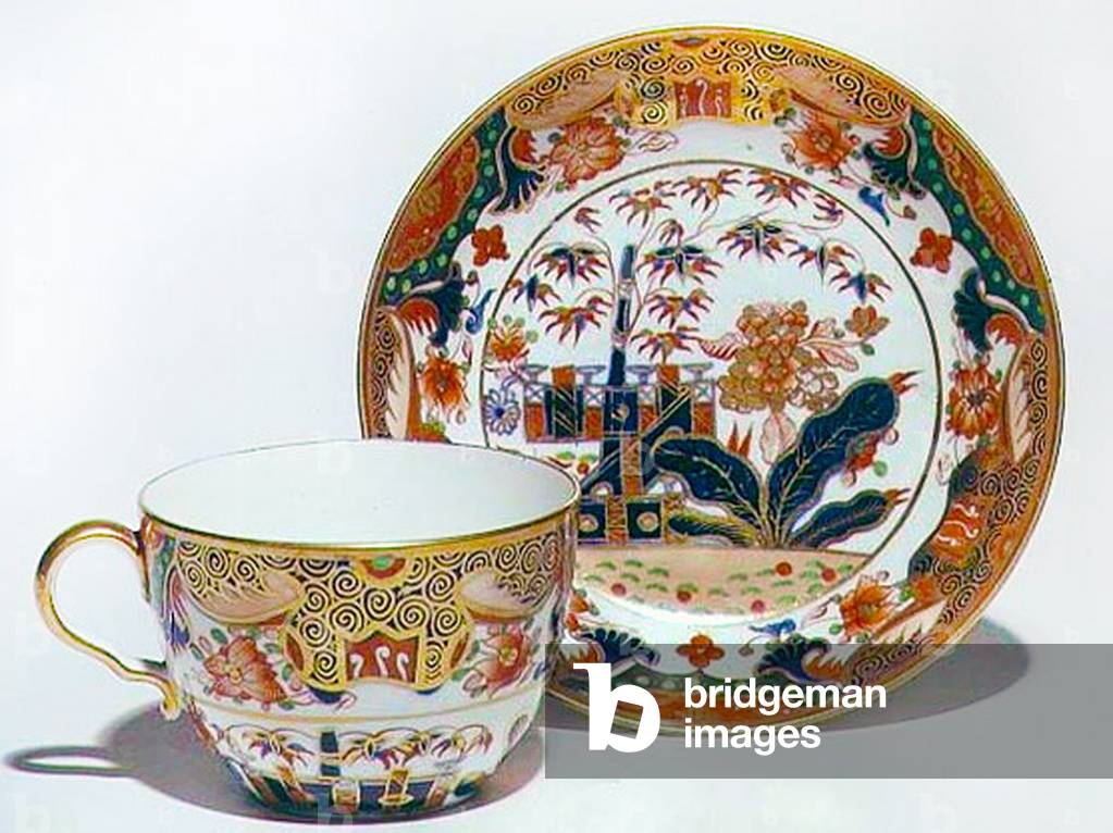Cup and saucer, c.1815 (ceramic)