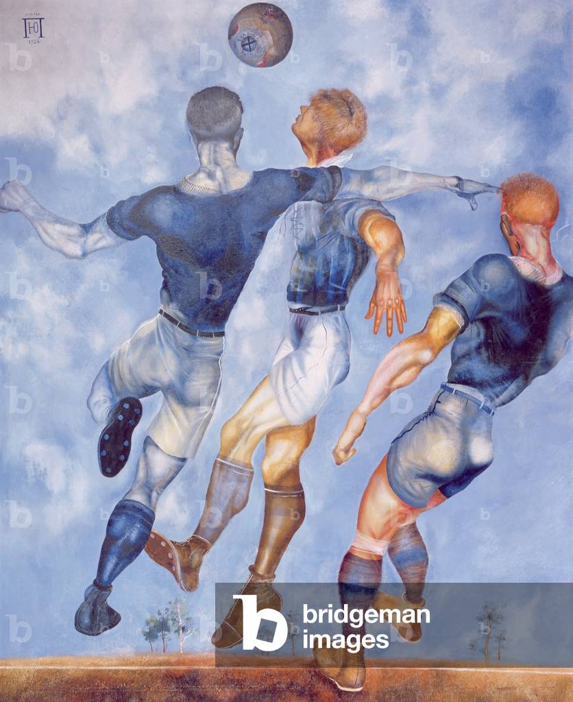 Image de Peinture représentant footballeurs, 1926 par Yuri Pimenov