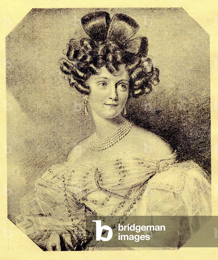 Immagine di Stampa "Principessa Carolyne zu Sayn-Wittgenstein", 19th Secolo di Russian School