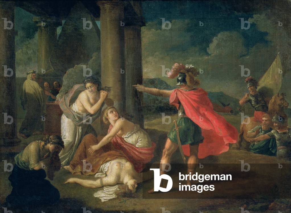 Der Tod von Camilla, Schwester von Horatius, 1787 (öl auf leinwand)