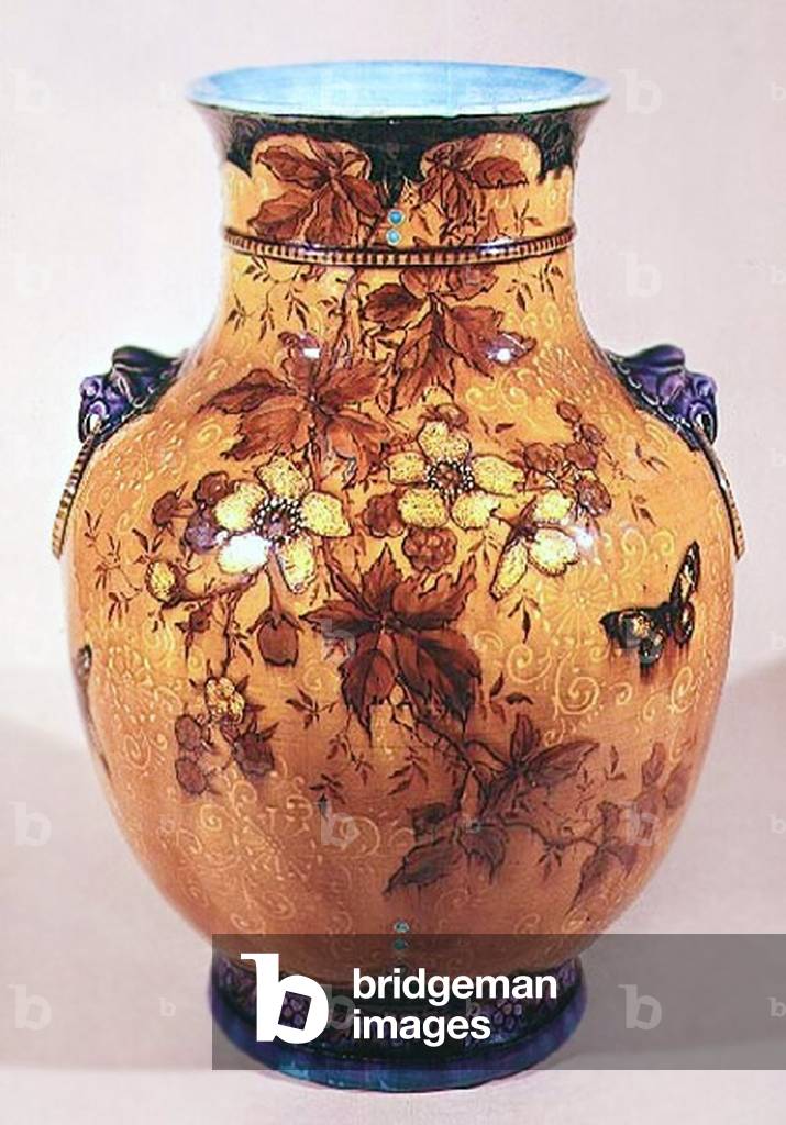 Vase, vers 1870-80 (faïence)