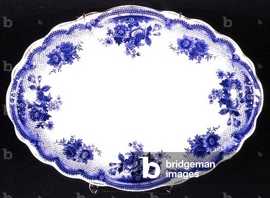 'Albertoli' pattern Staffordshire plate, c.1860 (ceramic)