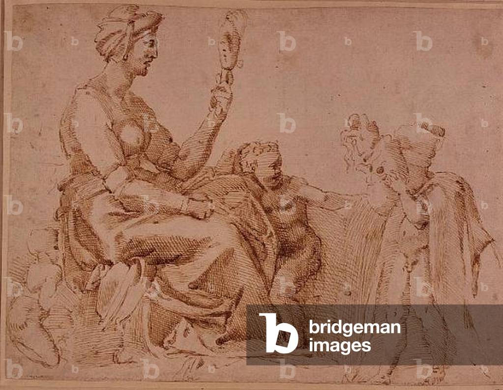 Study of Vanity (red chalk on paper)