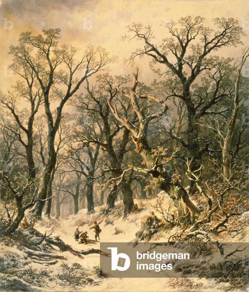 "La Foresta", C19th Secolo di R. Van Hannen, b/w