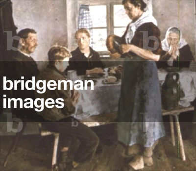 Image of Painting depicting A Family Meal, C20th century by C.G. Torwang