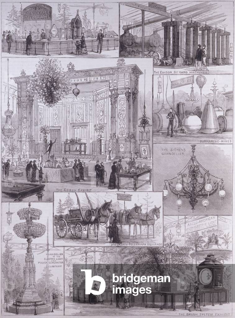 The International Electric Exhibition at the Crystal Palace, from 'The Illustrated London News', 3. April 1882
