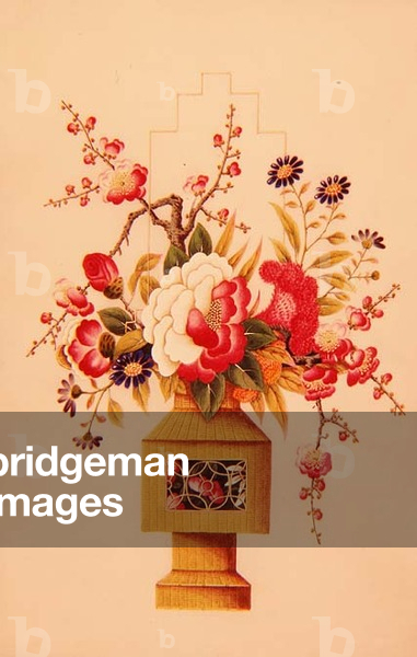 Vase of Flowers, late 19th century (silk)