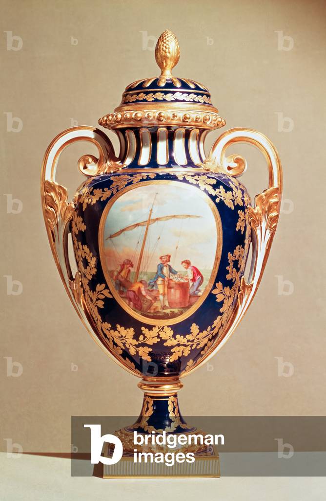 Vaso Sevres, metà sec. XVIII (porcellana)