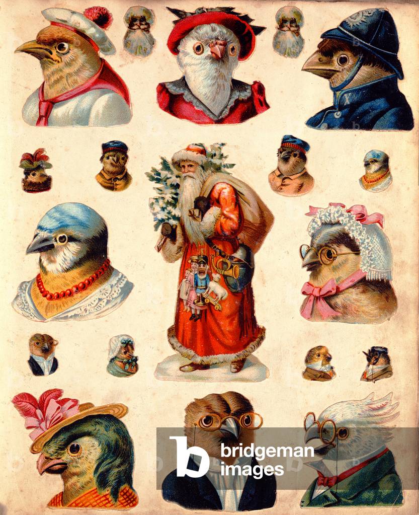 Father Christmas, collage