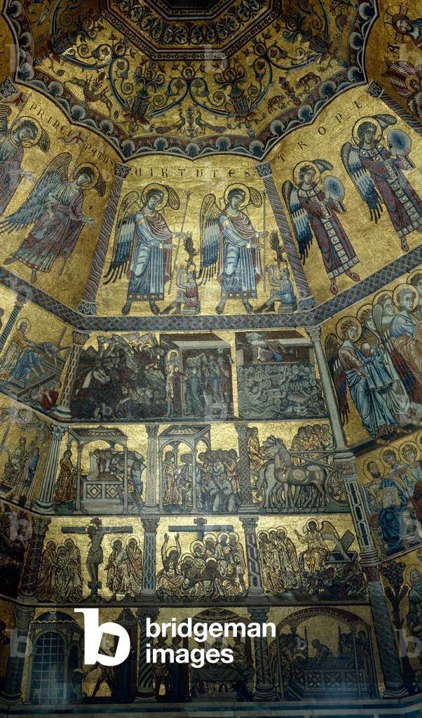 Mosaic on the domed ceiling of St John's Baptistry, Florence (mosaic)