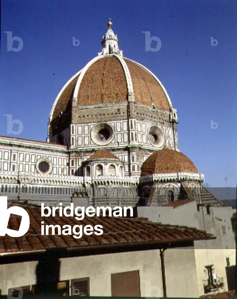 Exterior view of the dome, designed by Filippo Brunelleschi (1377-1446) 1420-36 (photo)