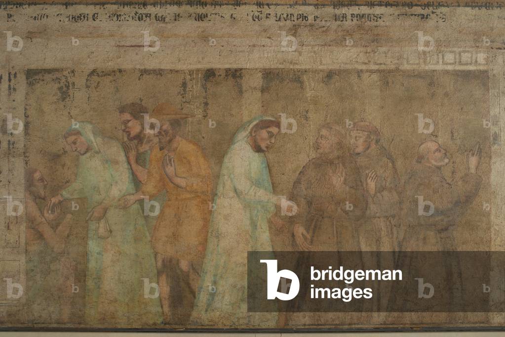 Detail of the Arrival of the Grey Friars in Florence (fresco)