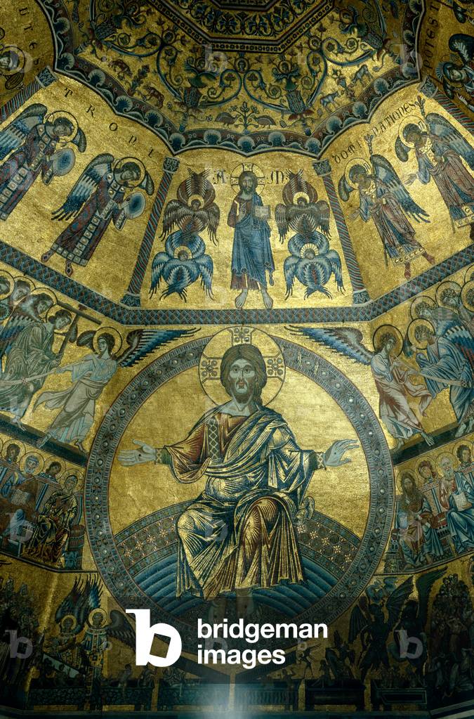 Mosaic on the domed ceiling of St John's Baptistry, Florence (mosaic)