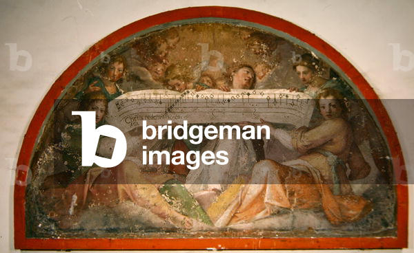 Angels and Musical figures (fresco)