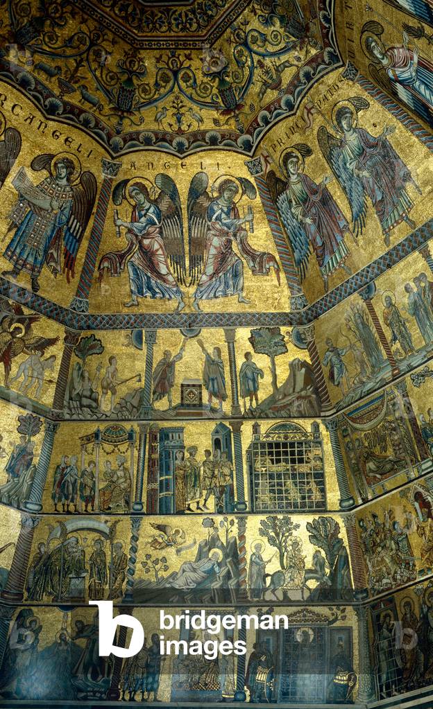 Mosaic on the domed ceiling of St John's Baptistry, Florence (mosaic)