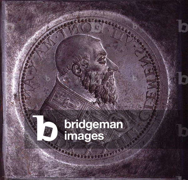 Stamp of reverse of medal, made for Pope Clement VII (1523-34) by Benvenuto Cellini (1500-71), 1534