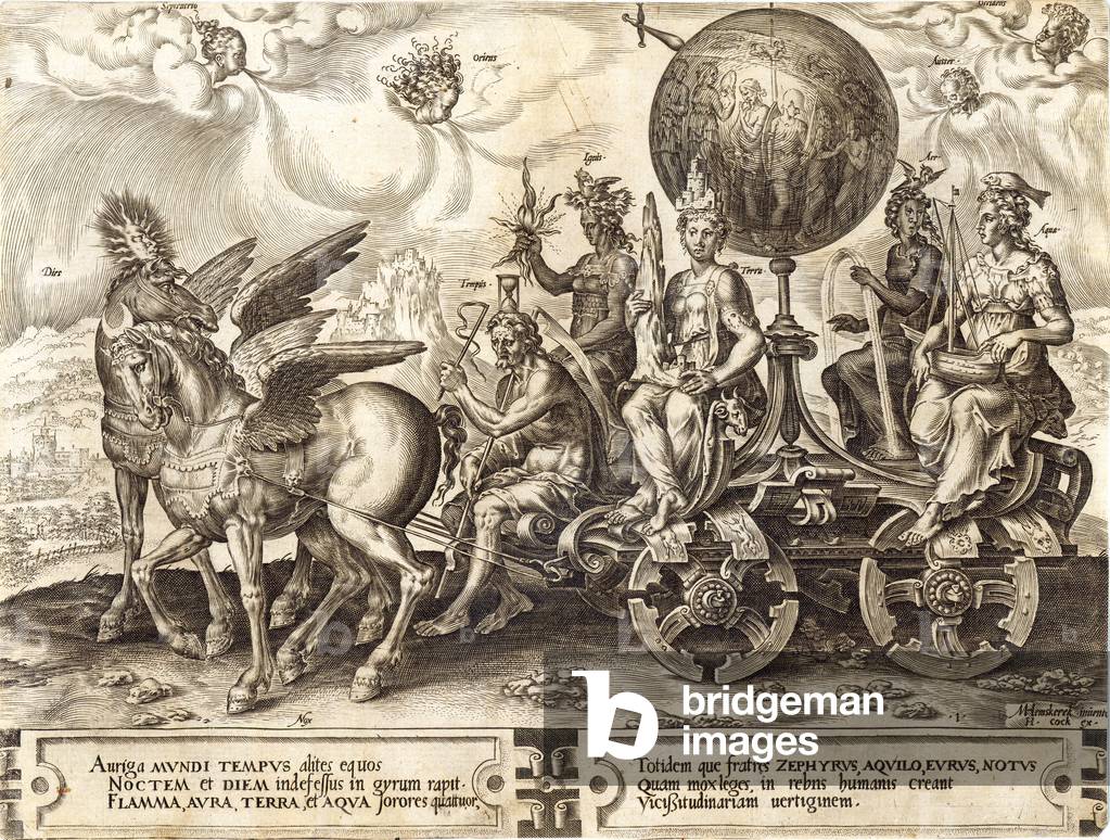 Die Welt, Platte 1 aus 'The Vicissitude of Human Things', 1564 (gravieren)