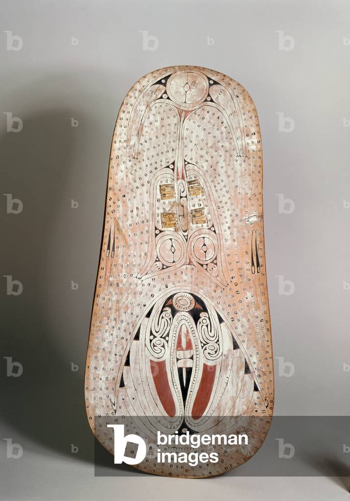 Shield from the Trobriand Islands, c.1880 (painted wood)