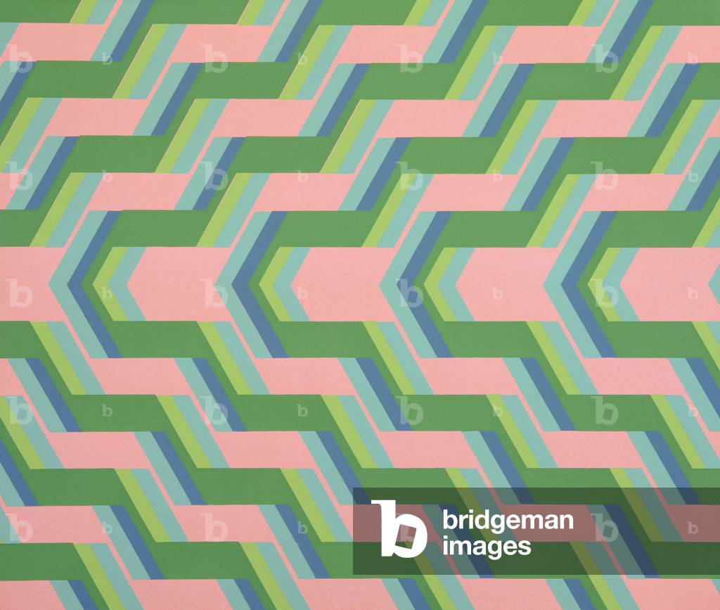 Stepped stripes geometric design, 1930s