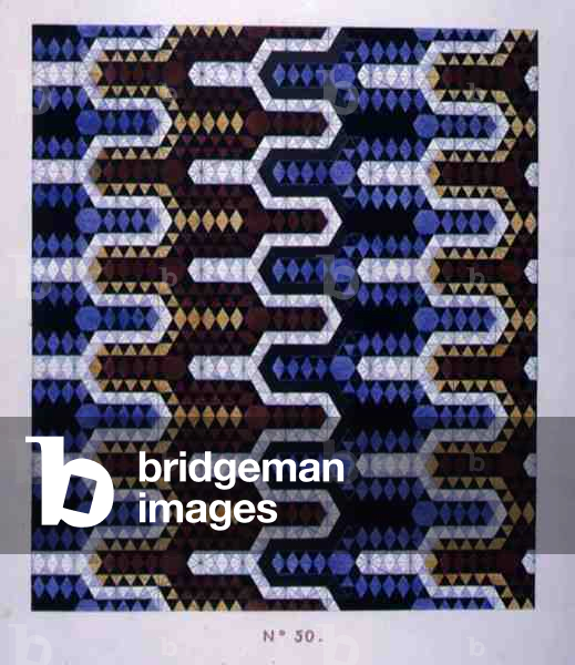 Geometric design, 1930s (colour litho)