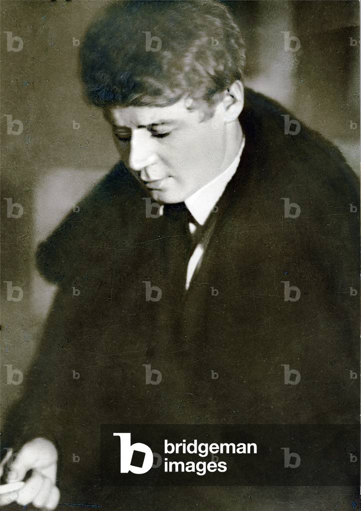 Sergei Alexandrovich Yesenin (b/w photo)