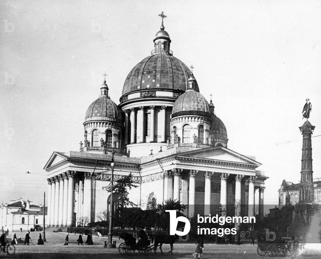 Trinity Cathedral, St Petersburg, c.1890-early C20th (b/w photo)