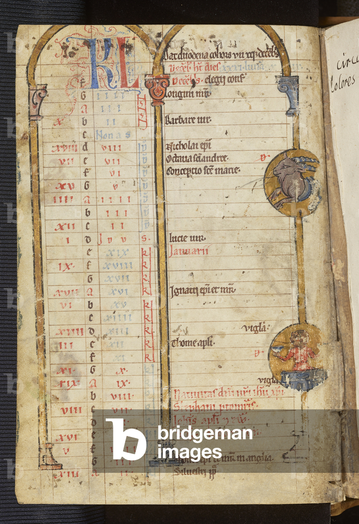 Calendar of Hildesheim, 13th century (manuscript)