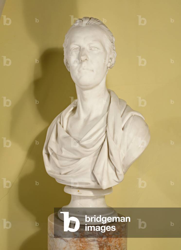 "Marmorbüste des Prinzen Regent von Joseph Nollekens (1737-1823)", b/w