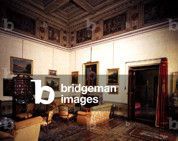 View of a hall on the piano nobile, designed by Antonio da sangallo the Younger (1483-1546) and Nanni di Baccio Bigio (d.1568) 1543-1554 (photo)