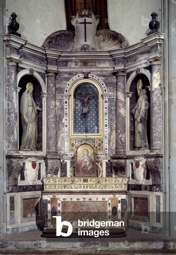 "Architektur: Ansicht der Kapelle von Bernardo Buontalenti (1536-1608). 1601 Chiesa del Santo Spirito (Heilige