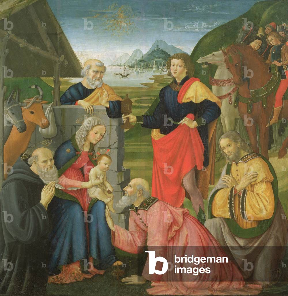 Die Anbetung der Heiligen Drei Könige, 1479 (Tempera auf Tafel)