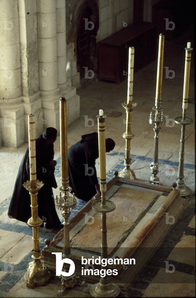 The Stone of Unction, Church of the Holy Sepulchre, Jerusalem (photo)
