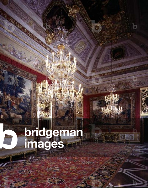The 'Salotto di Rappresentanza' (Dining Hall of the Representatives) decorated in the 17th century (photo)