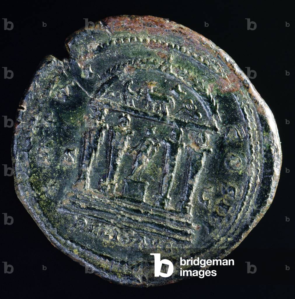 Roman antiquity: coin (sestertius) from the reign of Emperor Mark Aurelius (121-181 AD), (Inv. EN 9614), Natio