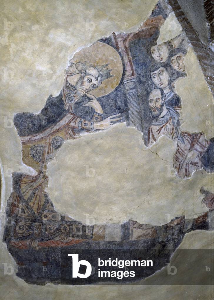 Immagine di Affresco "Cristo e gli apostoli", 08th Secolo