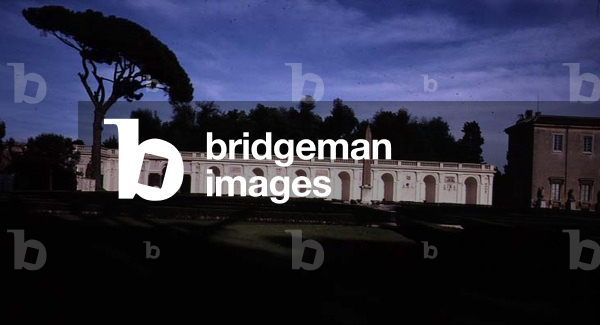 Lateral view of the arcaded terrace, designed by Nanni di Baccio Bigio (d.1568) and Bartolomeo Ammannati (1511-92) 1564-75 (photo)