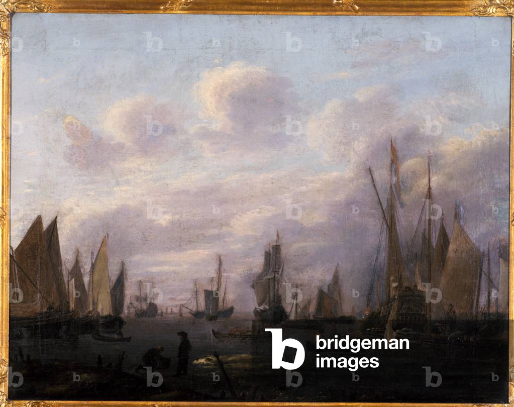 Port Entrance, 1700 (oil on canvas)