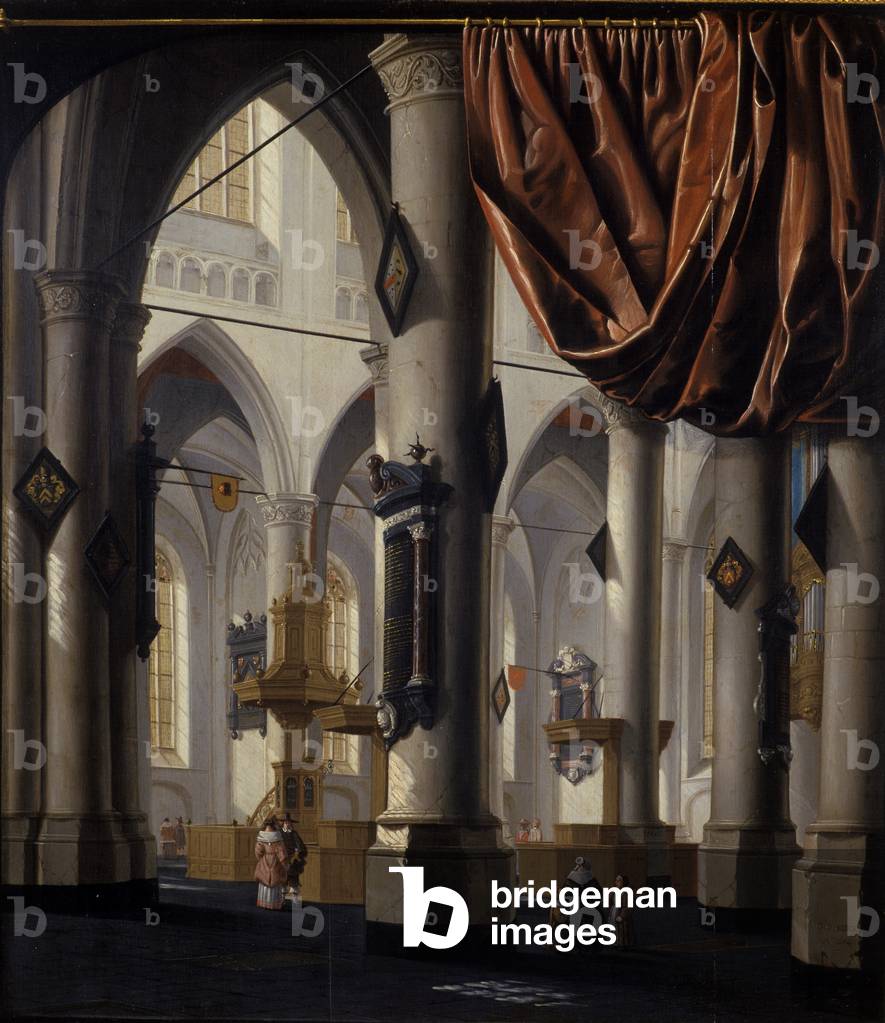 The new church at Delft, 1654 (oil on oak wood)