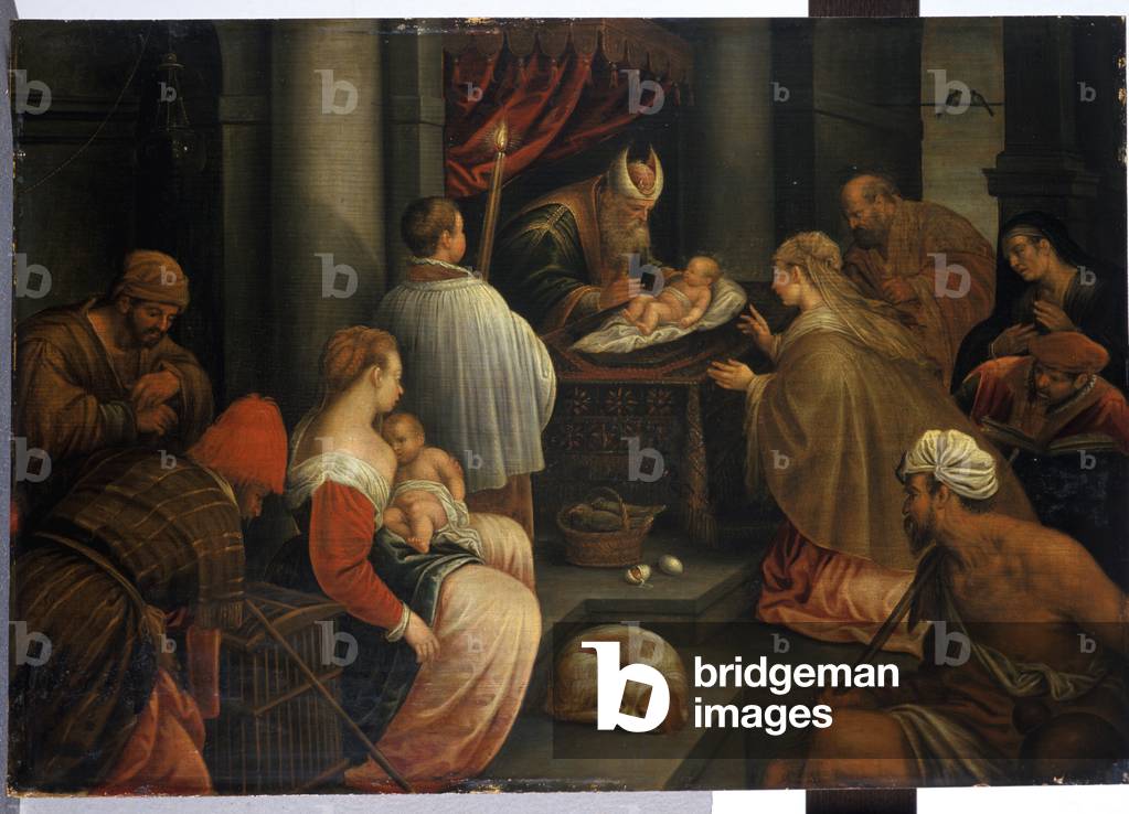 The Presentation of Christ in the Temple (tempera on oak)